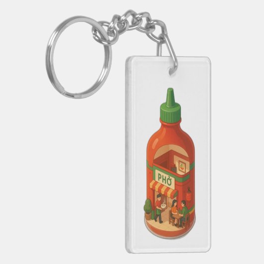 Sriracha Pho Shop Sleutelhanger (Voorkant Links)