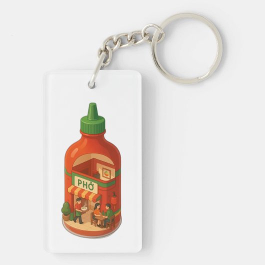 Sriracha Pho Shop Sleutelhanger (achterkant)