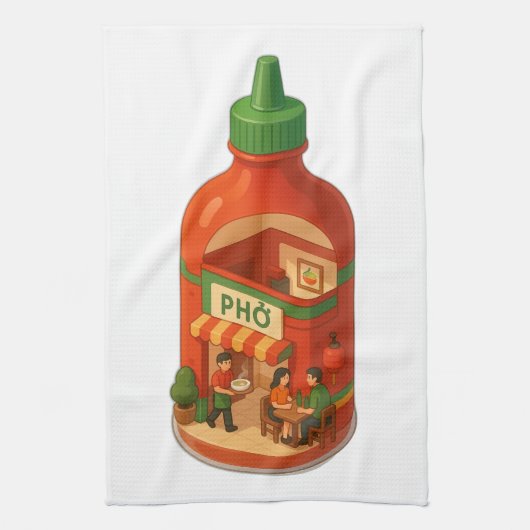 Sriracha Pho Shop Theedoek (Verticaal)
