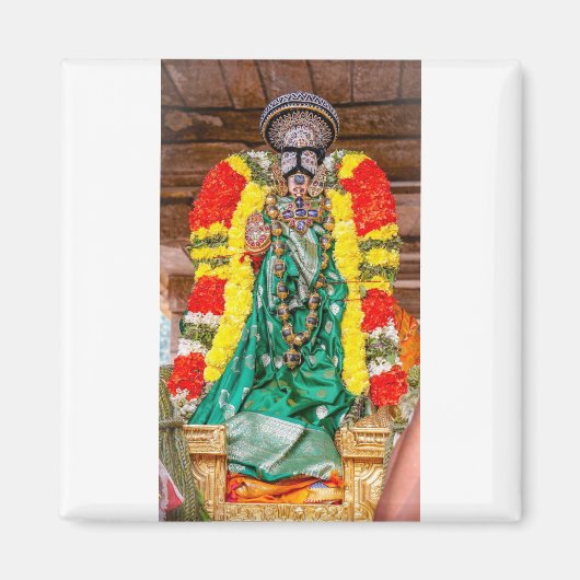 Srirangam Namperumal pachai pattu Magneet (Voorkant)