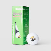 "Srixon 3x golfballen "Bandit" ontwerp (Verpakking)