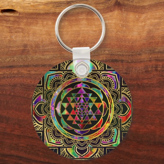 Sriyantra Sri Chakra Sleutelhanger (Voorkant)