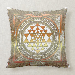 SriYantra Yoga Meditatie Kussensloop katoen Kussen