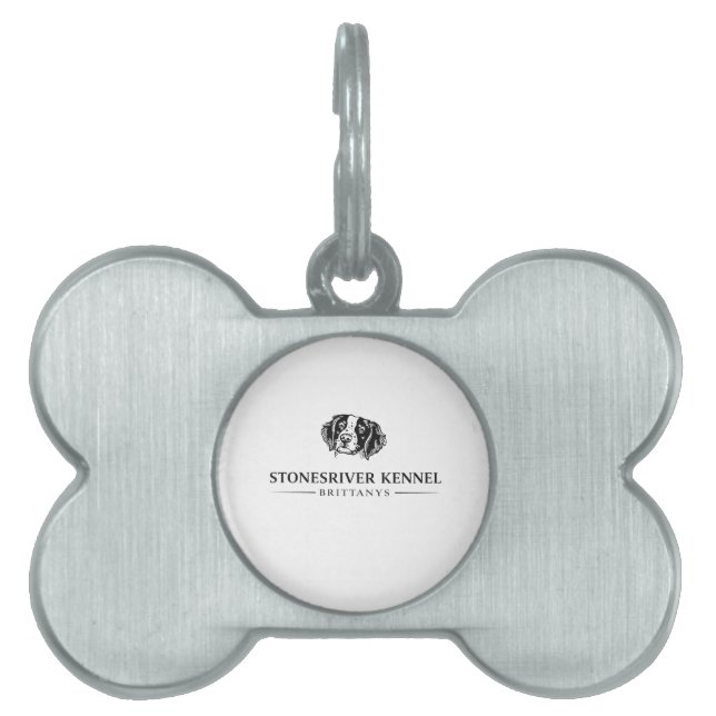 SRK Brittany Halsband Tag Huisdieren Naamplaatje (voorkant)