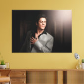 SRK Shahrukh Khan King Of Bollywood Canvas Afdruk (Insitu (Woonkamer))
