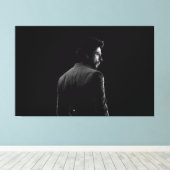 SRK Shahrukh Khan King Of Bollywood Canvas Afdruk (Insitu (Houten vloer))