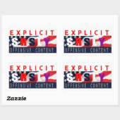 Srly Murica Design 1 Stickers (Vel)