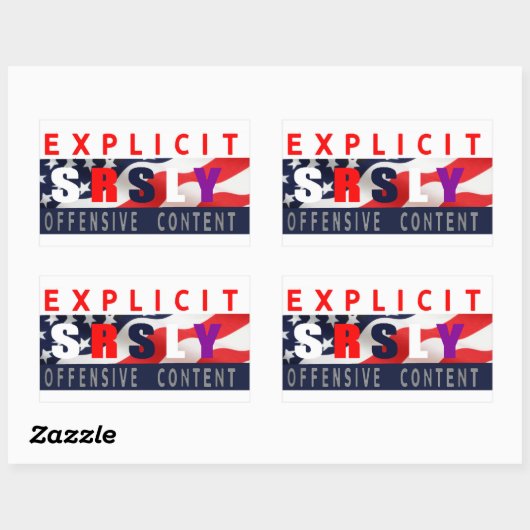 Srly Murica Design 1 Stickers (Vel)