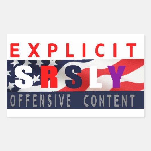 Srly Murica Design 1 Stickers (Voorkant)