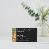 Sroot Metal Recycling Business Card Template Visitekaartje (Staand voorkant)
