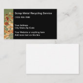 Sroot Metal Recycling Business Card Template Visitekaartje (Voorkant / Achterkant)