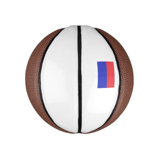 Srpska Republika Flag Emblem Basketbal (Verticaal)
