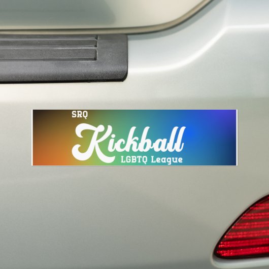 SRQ Kickball Bumpersticker (Op auto)