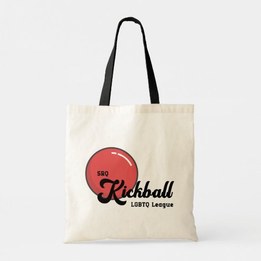 SRQ Kickball Canvas tas (Achterkant)