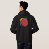 SRQ Kickball Mannen Black Hoodie (Achterkant volledig)