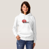 SRQ Kickball Women's White Hoodie (Voorkant volledig)