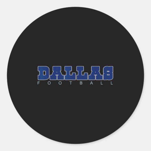 Srts Fans Dallas Football Dfw City Clic  Ronde Sticker (Voorkant)