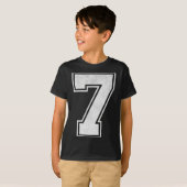 Srts Jersey Number 7 Nge Fan Team Player Birthday  T-shirt (Voorkant volledig)