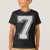 Srts Jersey Number 7 Nge Fan Team Player Birthday  T-shirt (Voorkant)
