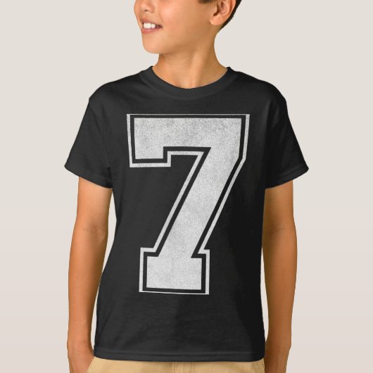 Srts Jersey Number 7 Nge Fan Team Player Birthday  T-shirt (Voorkant)
