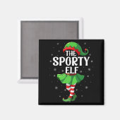 Srty Elf Christmas Girls Women Elf Squad Xmas Fami Magneet (Voorkant / Achterkant)