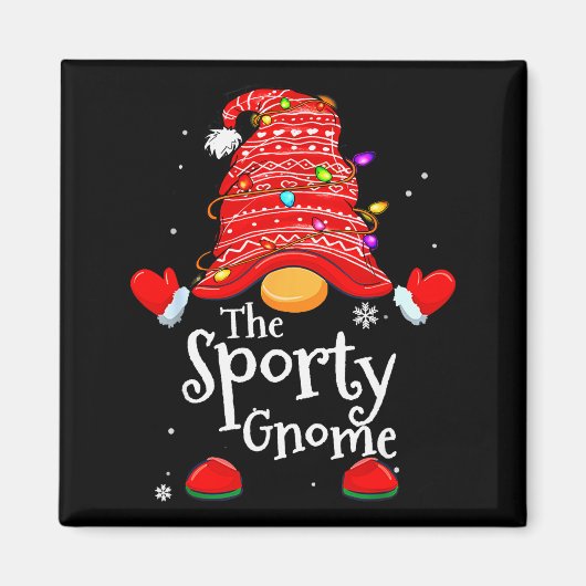 Srty Gnome - Xmas Family Matching Funny Christmas Magneet (Voorkant)