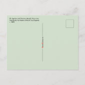 SS. Agatha en Christina (detail; M 070) Briefkaart (Achterkant)