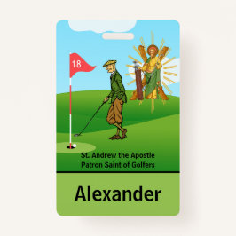 SS. Andrew & Jude met 2 Mannelijke Golfers Badge