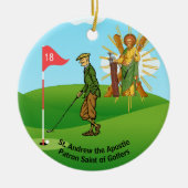 SS. Andrew & Jude met 2 mannelijke golfers Keramisch Ornament (Voorkant)