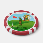 SS. Andrew & Jude met 2 mannelijke golfers Poker Chips (Enkel)