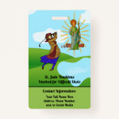 SS. Andrew & Jude met 2 Vrouw Golfers Badge (Achterkant)