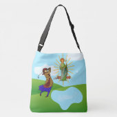 SS. Andrew & Jude met 2 Vrouw Golfers Crossbody Tas (Achterkant)