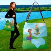 SS. Andrew & Jude met 2 Vrouw Golfers Crossbody Tas