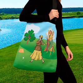 SS. Andrew & Jude met 2 Vrouw Golfers Crossbody Tas