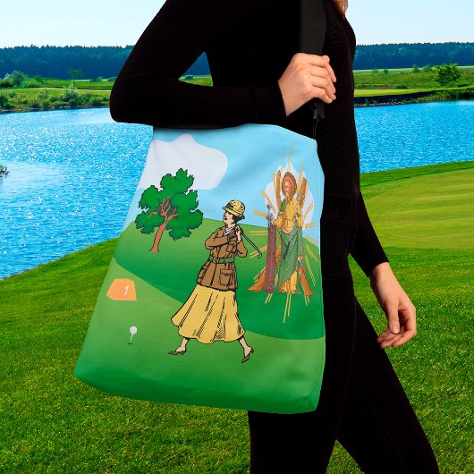 SS. Andrew & Jude met 2 Vrouw Golfers Crossbody Tas