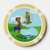 SS. Andrew & Jude met 2 Vrouw Golfers Poker Chips (Achterkant)