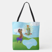 SS. Andrew & Jude met 2 Vrouw Golfers Tote Bag (Achterkant)