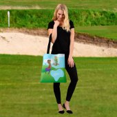 SS. Andrew & Jude met 2 Vrouw Golfers Tote Bag
