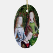 SS. Apollonia en Lucy (met St. Ursula) Keramisch Ornament (Rechts)