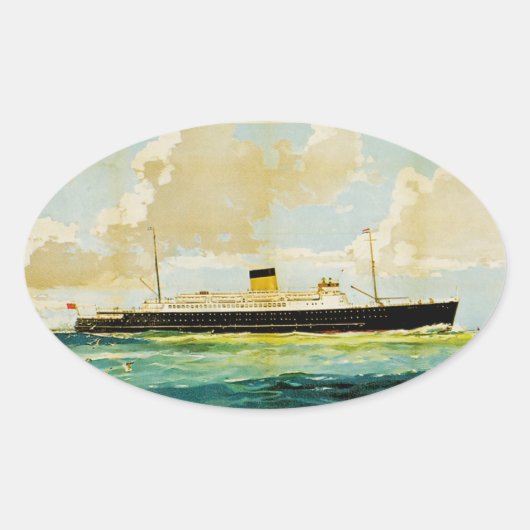 ss Arnhem Ovale Sticker (Voorkant)