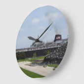 SS Badger Coal Ship in Manitowoc WI Wall Clock Grote Klok (Hoek)