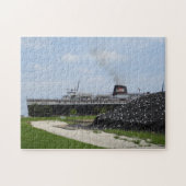 SS Badger Coal Ship Loading in Manitowoc WI Puzzle Legpuzzel (Horizontaal)