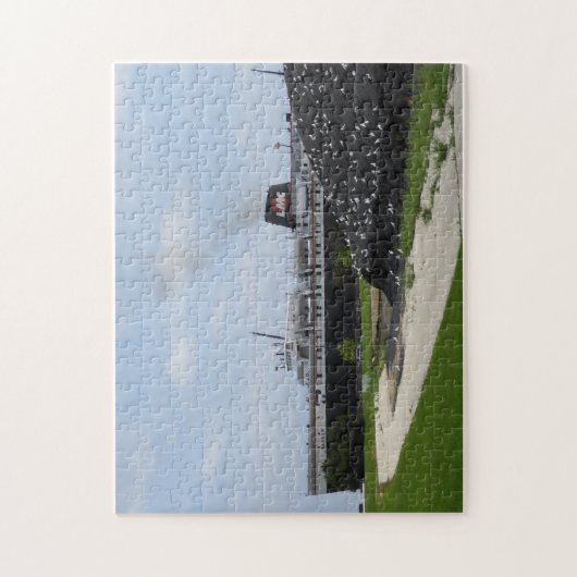 SS Badger Coal Ship Loading in Manitowoc WI Puzzle Legpuzzel (Verticaal)