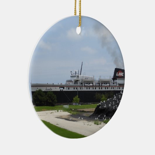 SS Badger Coal Ship Manitowoc, WI Xmas Ornament (Rechts)