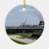 SS Badger Coal Ship Manitowoc, WI Xmas Ornament (Voorkant)