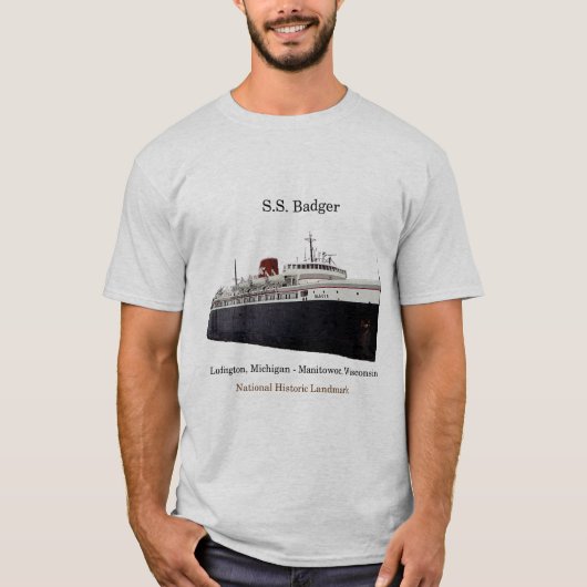 SS Badger National Historic Landmark shirt (Voorkant)