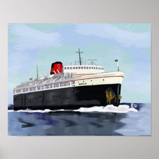 SS Badger Poster (Voorkant)