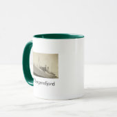 SS Bergensfjord Noors Schip Coffee Mok (Voorkant links)