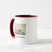SS Bergensfjord Noors Schip Coffee Mok (Voorkant links)