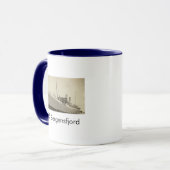 SS Bergensfjord Noors Schip Coffee Mok (Voorkant links)